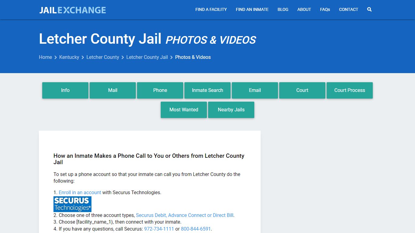 Photos & Videos - Letcher County Jail, KY - Jail Exchange